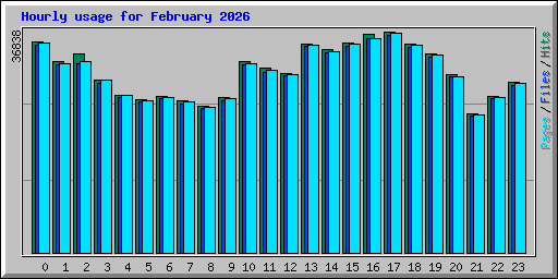 Hourly usage for February 2026