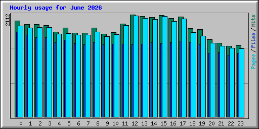 Hourly usage for June 2026
